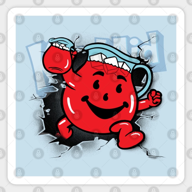 KOOL-AID! WALL BREAK  - 2.0 Sticker by ROBZILLA